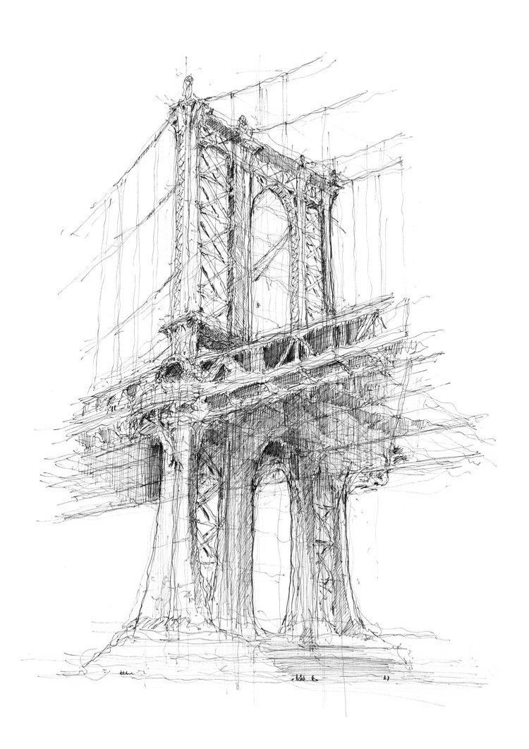 Bridge engineering sketch